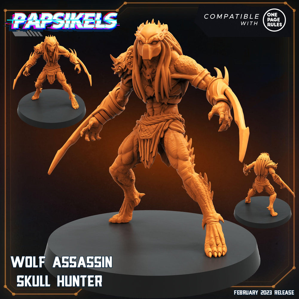 3D Printed Papsikels Assassin Skull Hunters Set 28mm 32mm (Online Only)