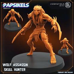 3D Printed Papsikels Assassin Skull Hunters Set 28mm 32mm (Online Only)