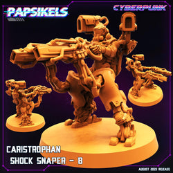 3D Printed Papsikels August 2023 - Cyberpunk Caristrophan Shock Snaper Set 28mm 32mm (Online Only)