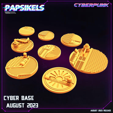 3D Printed Papsikels August 2023 - Cyberpunk Cyberbase August 2023 28mm 32mm (Online Only)