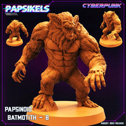 3D Printed Papsikels August 2023 - Cyberpunk Papsinoid Batmotith Set 28mm 32mm (Online Only)