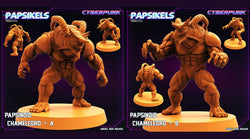 3D Printed Papsikels August 2023 - Cyberpunk Papsinoid Chameleord Set 28mm 32mm (Online Only)