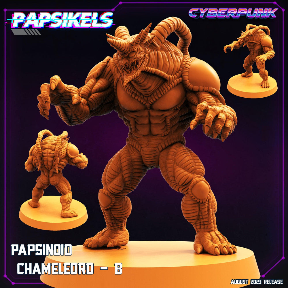 3D Printed Papsikels August 2023 - Cyberpunk Papsinoid Chameleord Set 28mm 32mm (Online Only)