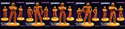 3D Printed Papsikels August 2023 - Cyberpunk Papz Industries Henchmen Set 28mm 32mm (Online Only)