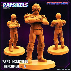 3D Printed Papsikels August 2023 - Cyberpunk Papz Industries Henchmen Set 28mm 32mm (Online Only)