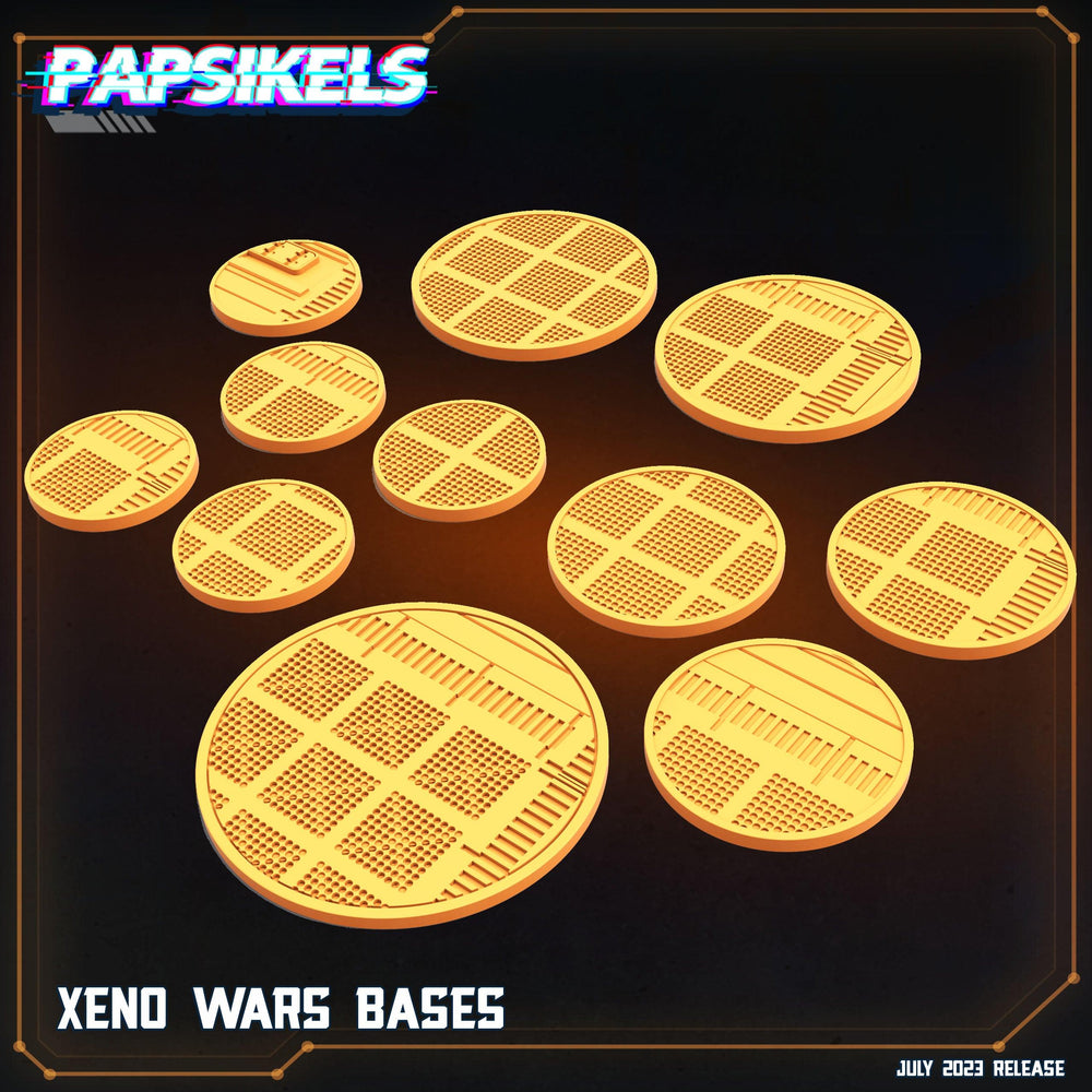 3D Printed Papsikels August 2023 - Xenowars Genesis Xenowars Bases Set 28mm 32mm (Online Only)