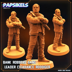 3D Printed Papsikels - Bank Robbers Gang Set - 28mm 32mm (Online Only)