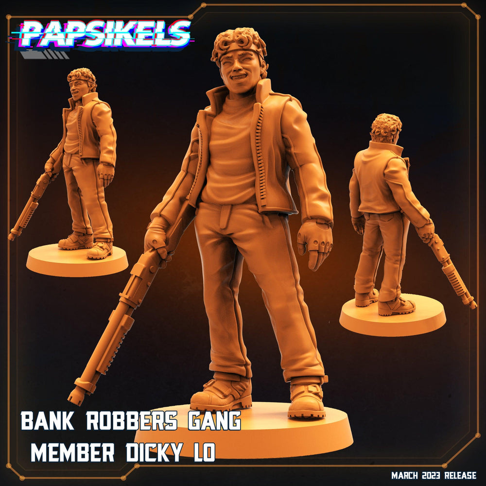 3D Printed Papsikels - Bank Robbers Gang Set - 28mm 32mm (Online Only)