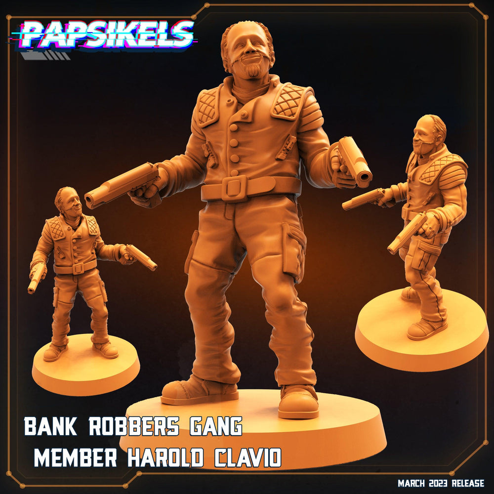 3D Printed Papsikels - Bank Robbers Gang Set - 28mm 32mm (Online Only)
