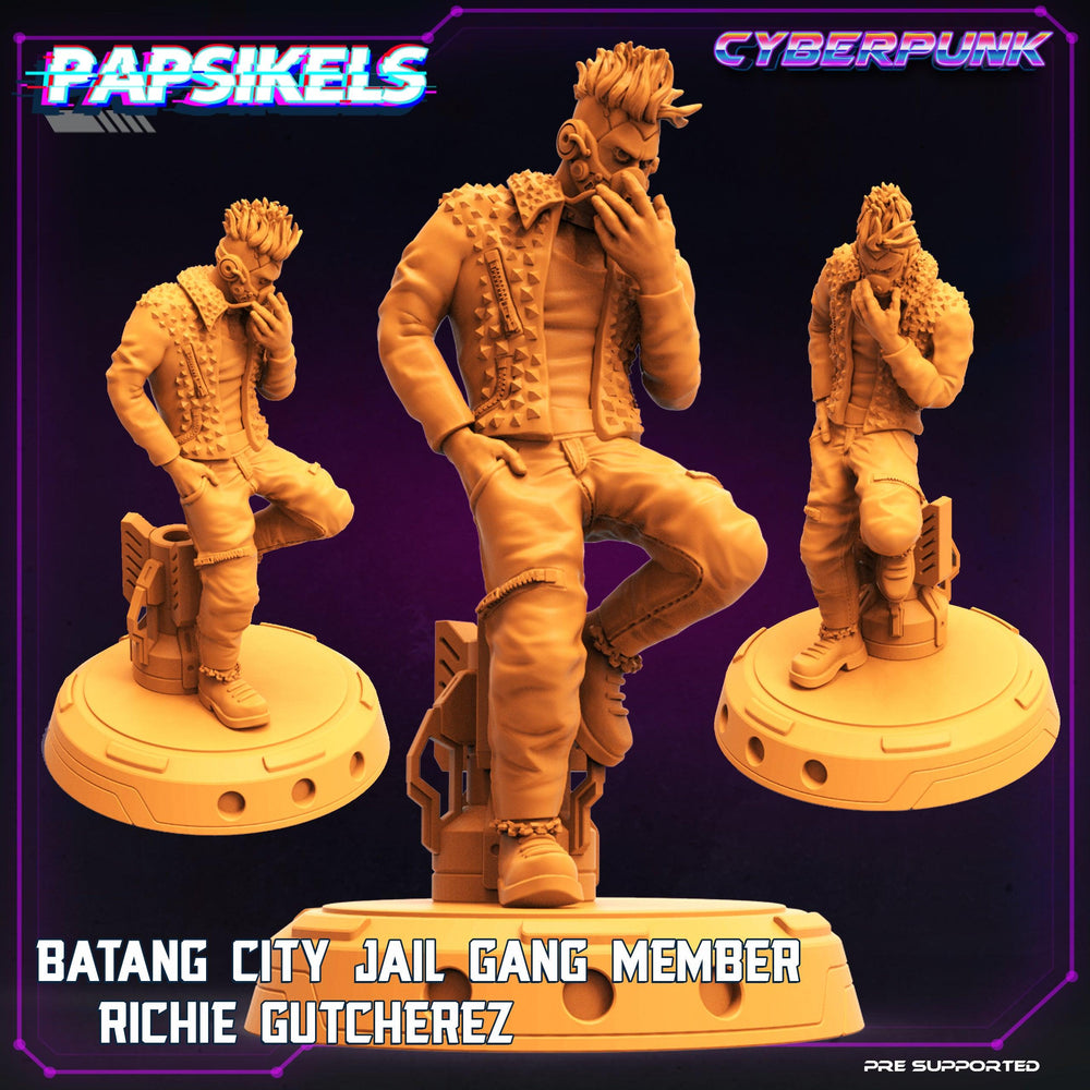 3D Printed Papsikels - Batang City Jail Gang Street Punk Set - 28mm 32mm (Online Only)