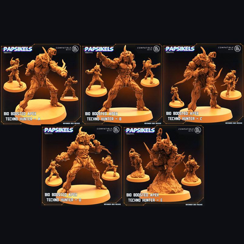 3D Printed Papsikels Bio Boosted Apex Techno Hunters Set Skull Hunters Army Bundle 2 28mm 32mm (Online Only)