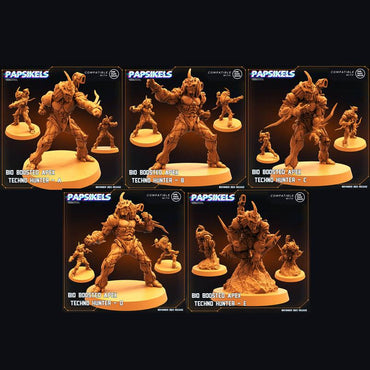 3D Printed Papsikels Bio Boosted Apex Techno Hunters Set Skull Hunters Army Bundle 2 28mm 32mm (Online Only)