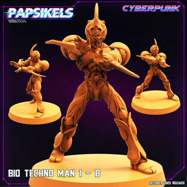 3D Printed Papsikels Bio Techno Man 1B Bio Techno Man Set 28mm 32mm (Online Only)