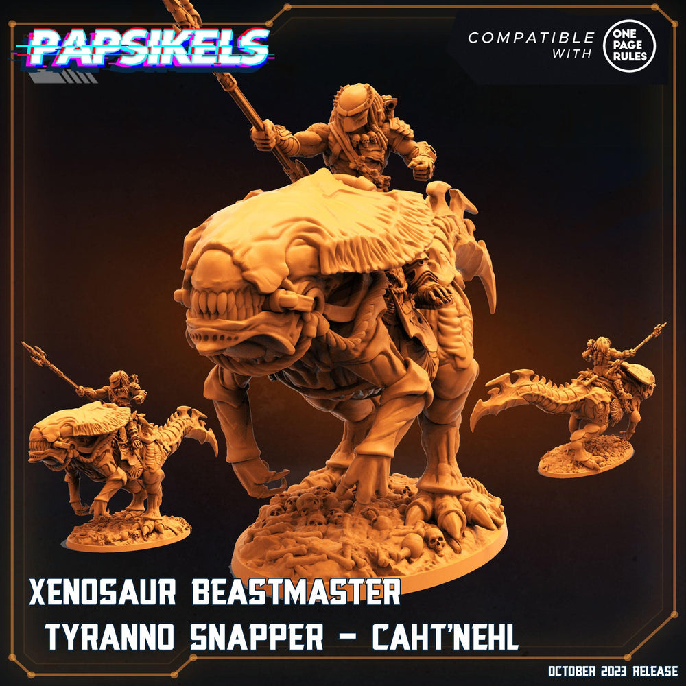 3D Printed Papsikels Cahtnehl Xenosaur Beastmaster Tyranno Snapper Set 28mm 32mm (Online Only)