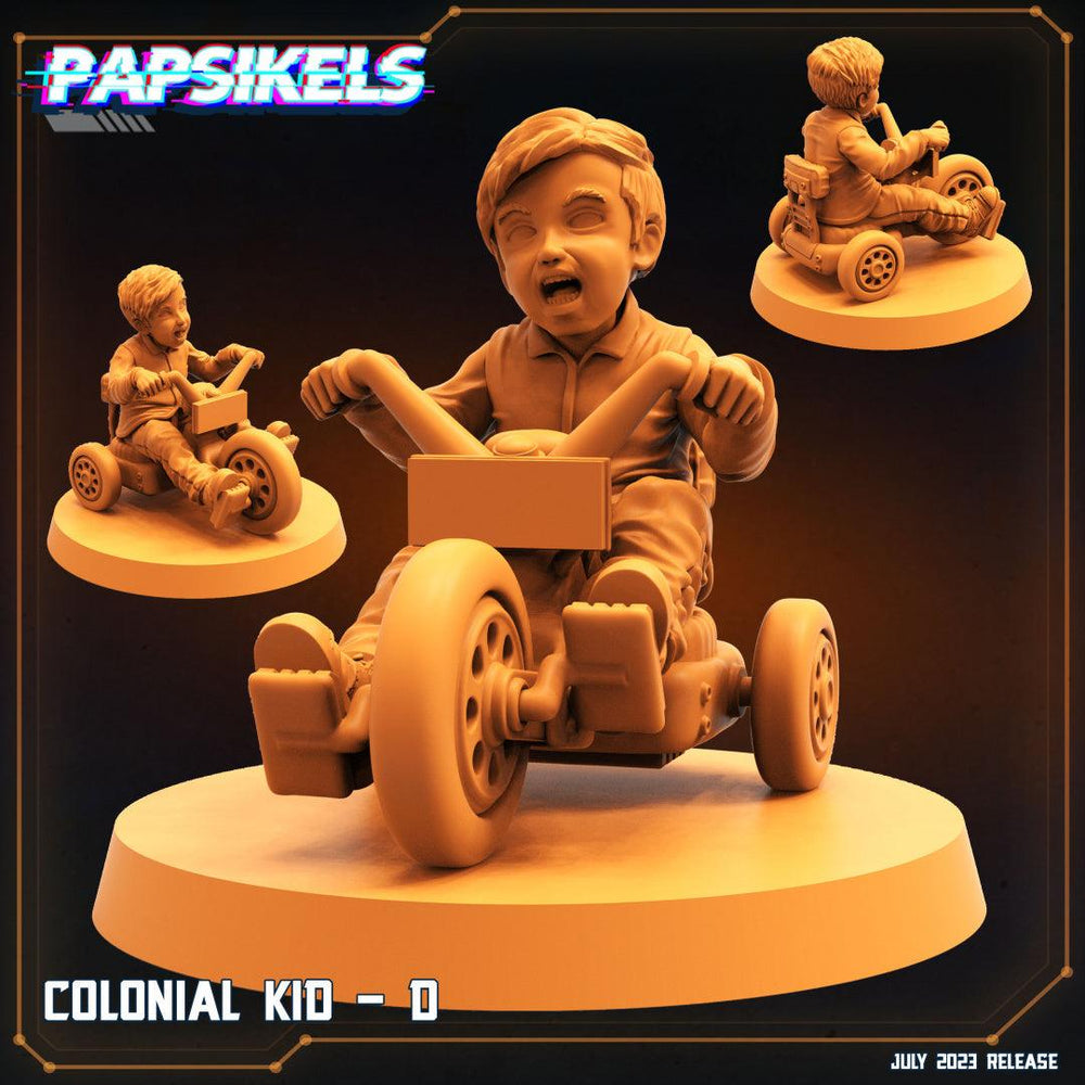 3D Printed Papsikels - Colonial Kids - 28mm 32mm (Online Only)