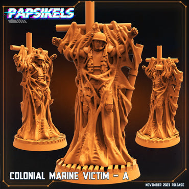3D Printed Papsikels Colonial Marine Victim Set 28mm 32mm (Online Only)