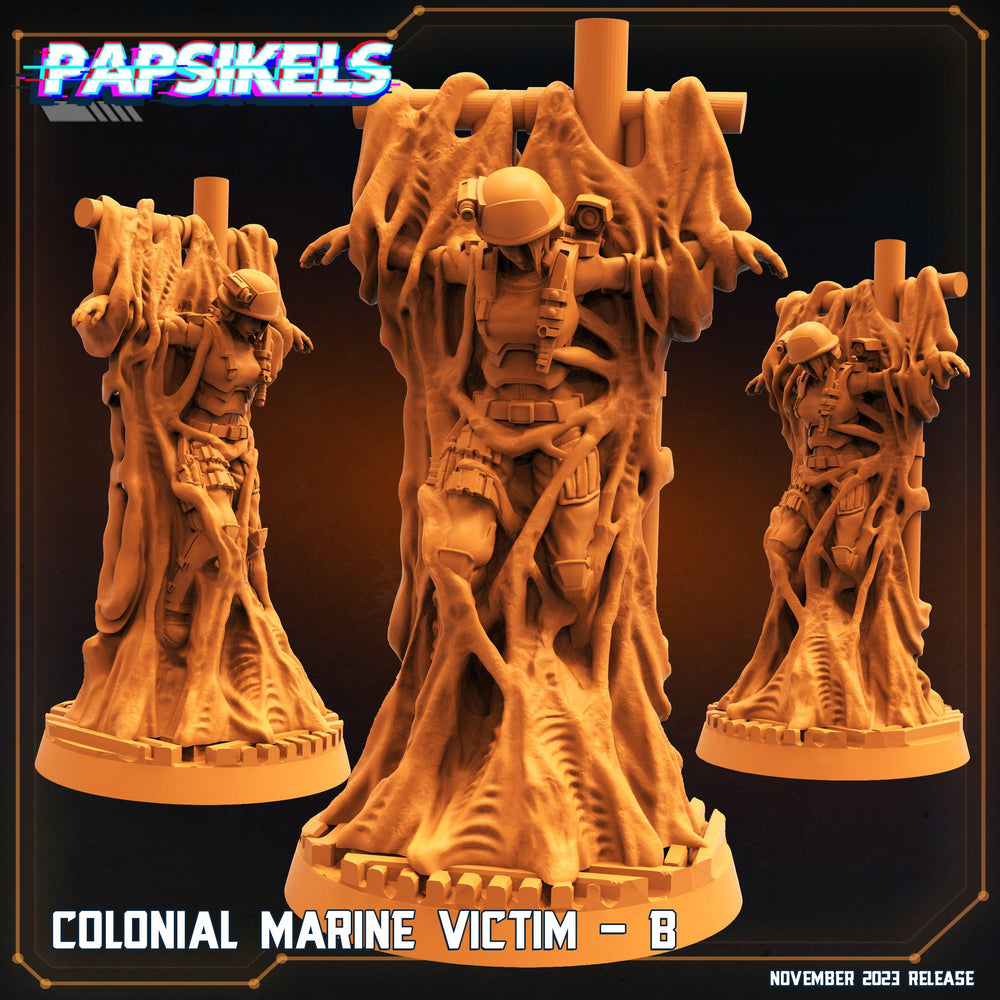 3D Printed Papsikels Colonial Marine Victim Set 28mm 32mm (Online Only)