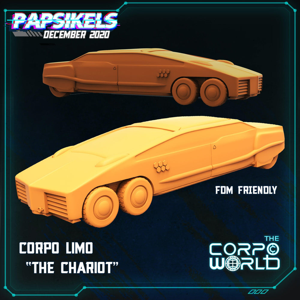 3D Printed Papsikels Corpo Limo Chariot 28mm 32mm (Online Only)