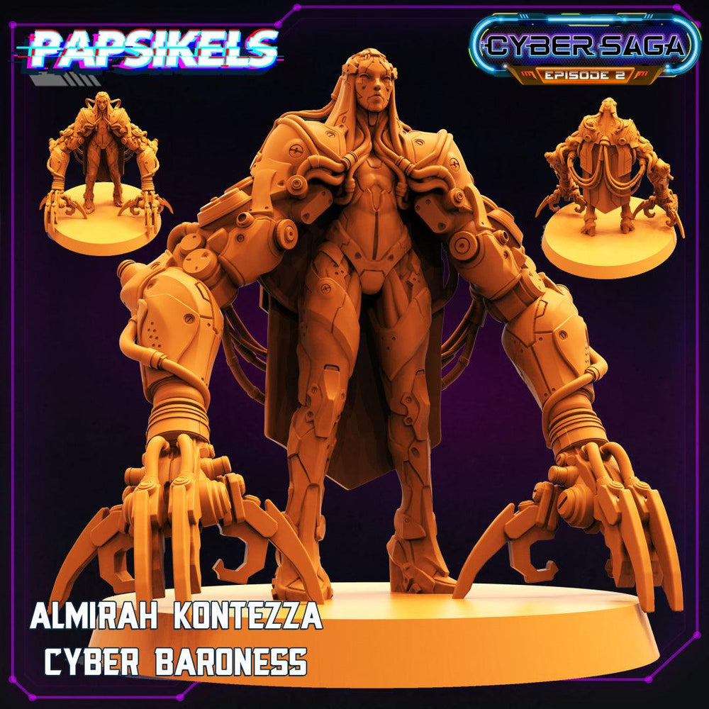 3D Printed Papsikels - Cyber Saga Episode 2 Almirah Kontezza Cyber Baroness - 28mm 32mm (Online Only)