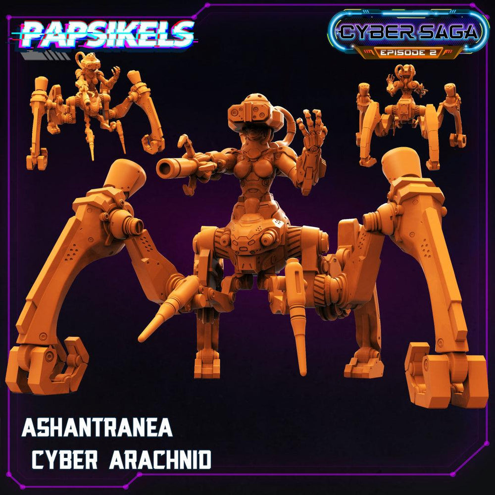 3D Printed Papsikels - Cyber Saga Episode 2 Ashantranea Cyber Arachnid - 28mm 32mm (Online Only)