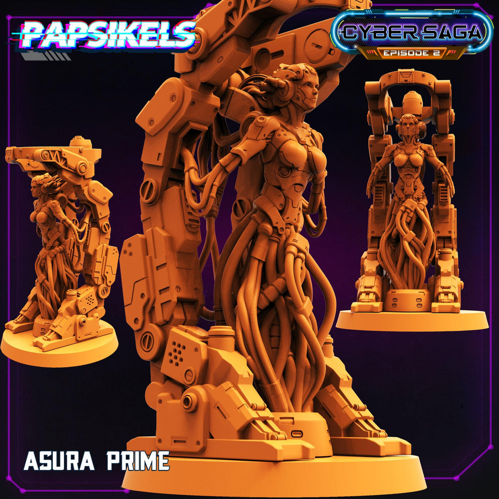 3D Printed Papsikels - Cyber Saga Episode 2 Asura Prime - 28mm 32mm (Online Only)