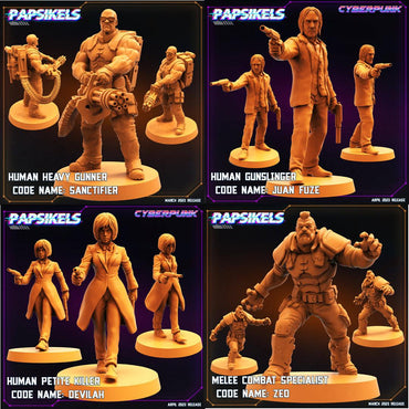 3D Printed Papsikels - Cyber Saga Episode 2 Guncraze Set - 28mm 32mm (Online Only)