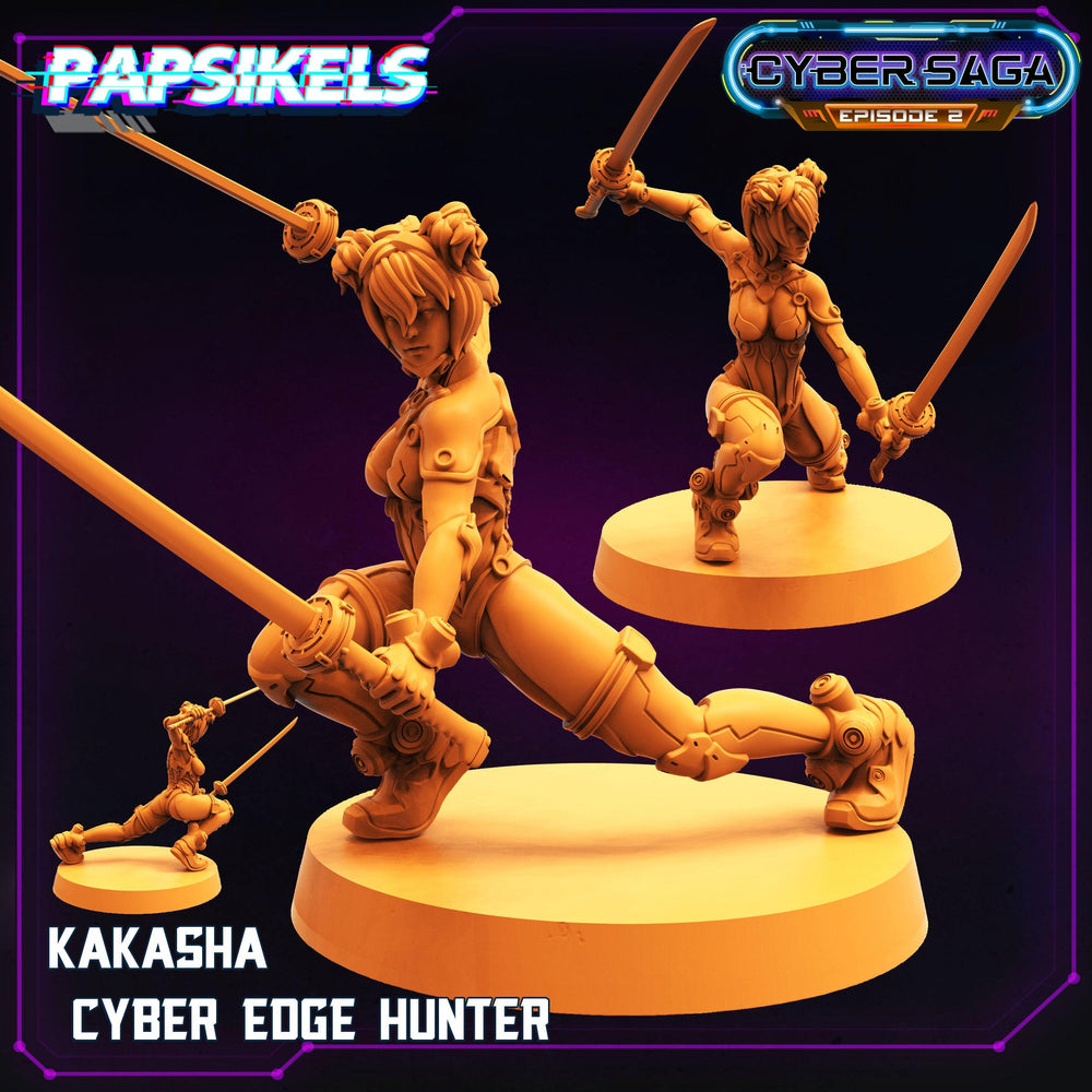 3D Printed Papsikels - Cyber Saga Episode 2 Kakasha Cyber Edge Hunter - 28mm 32mm (Online Only)