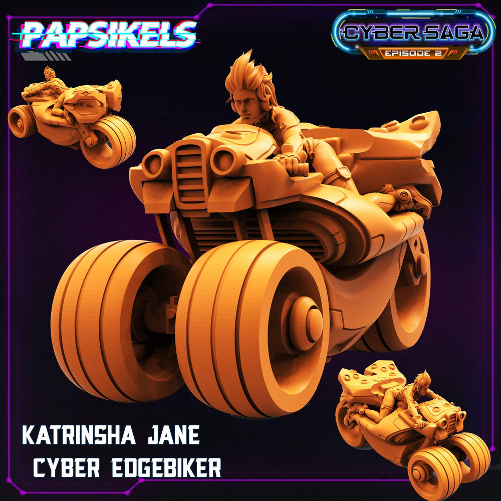 3D Printed Papsikels - Cyber Saga Episode 2 Katrinsha Jane Cyber Edgebiker - 28mm 32mm (Online Only)