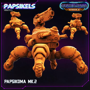 3D Printed Papsikels - Cyber Saga Episode 2 Papsikoma Mk2 - 28mm 32mm (Online Only)