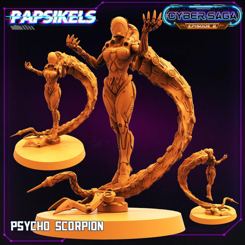 3D Printed Papsikels - Cyber Saga Episode 2 Psycho Scorpion - 28mm 32mm (Online Only)