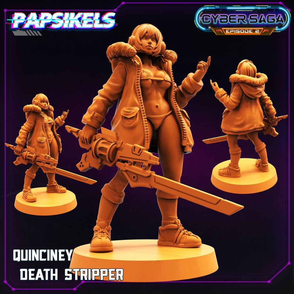 3D Printed Papsikels - Cyber Saga Episode 2 Quinciney Death Stripper - 28mm 32mm (Online Only)
