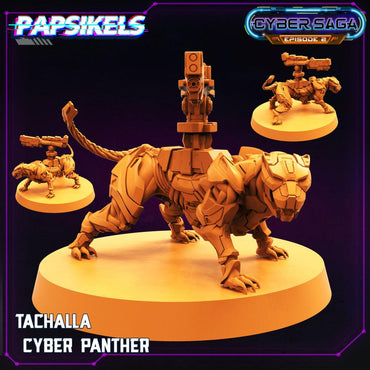 3D Printed Papsikels - Cyber Saga Episode 2 Tachalla Cyber Panther - 28mm 32mm (Online Only)