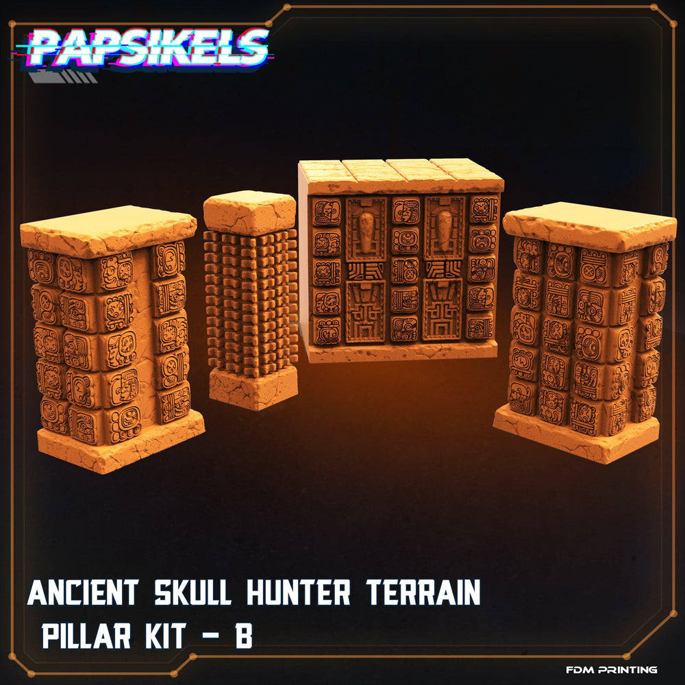 3D Printed Papsikels Cyberpunk Ancient Skull Hunter Modular Terrain - 28mm 32mm (Online Only)