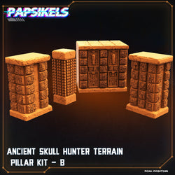 3D Printed Papsikels Cyberpunk Ancient Skull Hunter Modular Terrain - 28mm 32mm (Online Only)