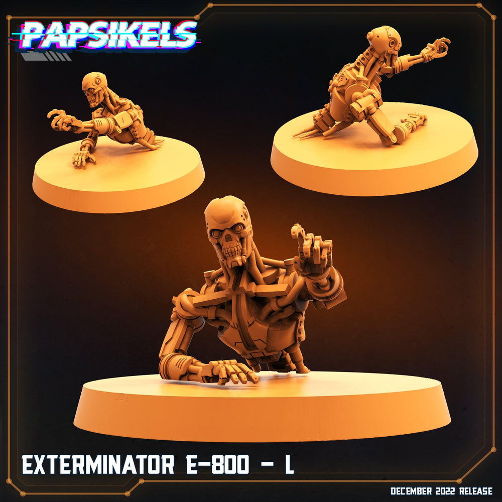 3D Printed Papsikels Cyberpunk Exterminator E-800 Set - 28mm 32mm (Online Only)