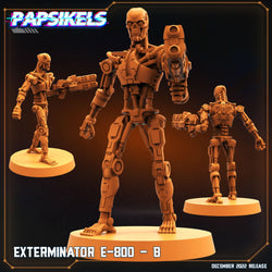 3D Printed Papsikels Cyberpunk Exterminator E-800 Set - 28mm 32mm (Online Only)
