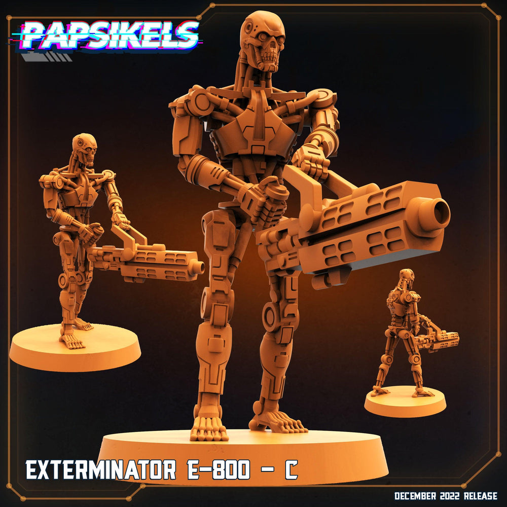 3D Printed Papsikels Cyberpunk Exterminator E-800 Set - 28mm 32mm (Online Only)