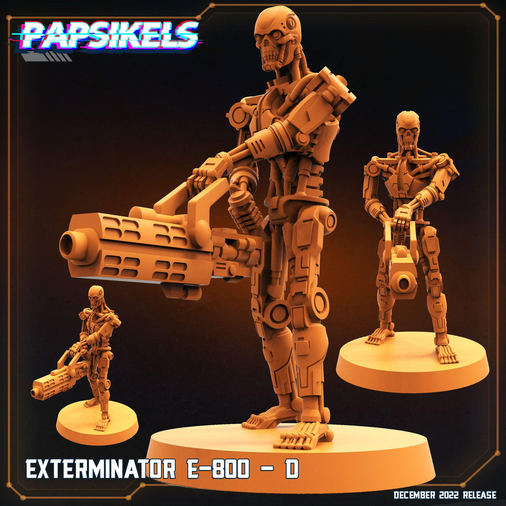 3D Printed Papsikels Cyberpunk Exterminator E-800 Set - 28mm 32mm (Online Only)