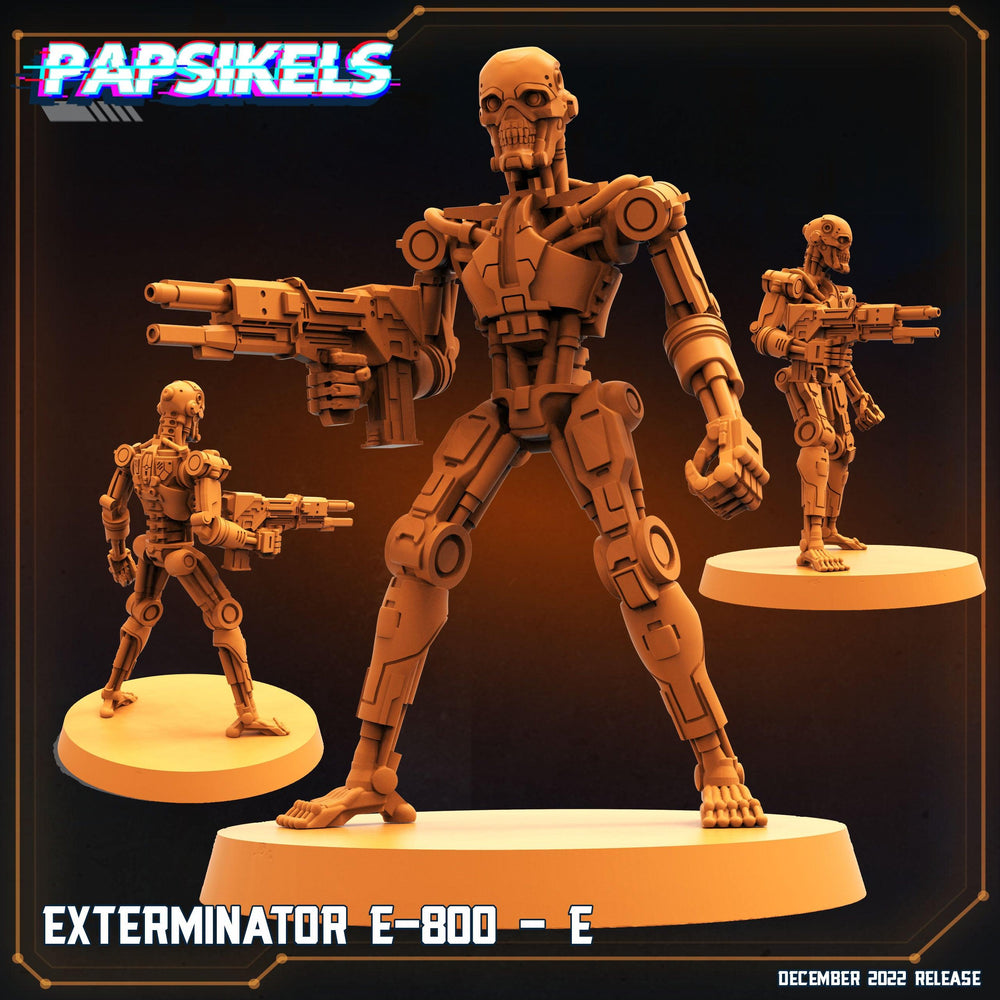 3D Printed Papsikels Cyberpunk Exterminator E-800 Set - 28mm 32mm (Online Only)