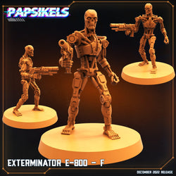 3D Printed Papsikels Cyberpunk Exterminator E-800 Set - 28mm 32mm (Online Only)