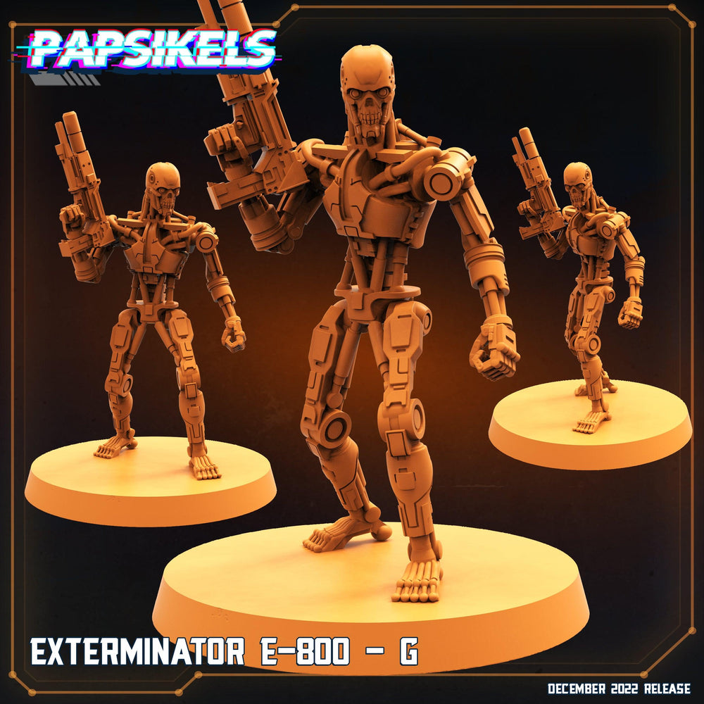 3D Printed Papsikels Cyberpunk Exterminator E-800 Set - 28mm 32mm (Online Only)