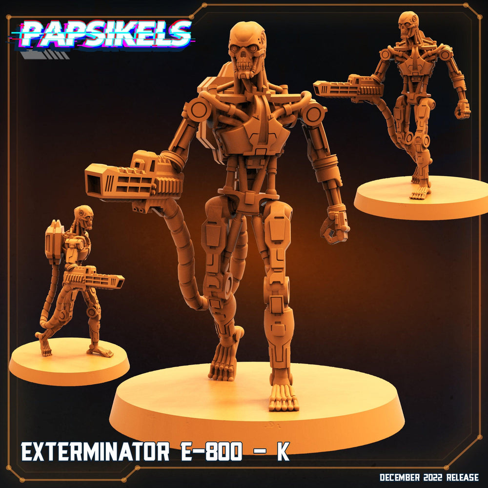 3D Printed Papsikels Cyberpunk Exterminator E-800 Set - 28mm 32mm (Online Only)