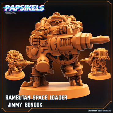 3D Printed Papsikels Cyberpunk Rambutan Space Loader Set - 28mm 32mm (Online Only)