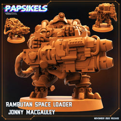 3D Printed Papsikels Cyberpunk Rambutan Space Loader Set - 28mm 32mm (Online Only)
