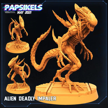 3D Printed Papsikels Cyberpunk Sci-Fi Alien Deadly Impaler - 28mm 32mm (Online Only)