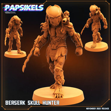 3D Printed Papsikels Cyberpunk Sci-Fi Berserk Skull Hunter - 28mm 32mm (Online Only)