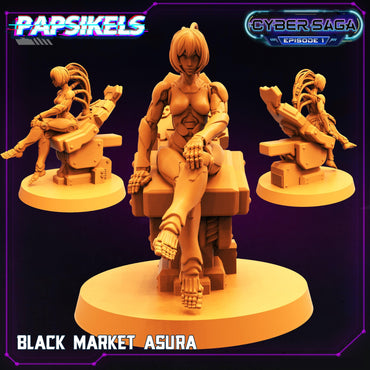 3D Printed Papsikels Cyberpunk Sci-Fi Black Market Asura Cyber Saga - 28mm 32mm (Online Only)
