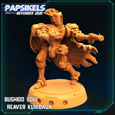 3D Printed Papsikels Cyberpunk Sci-Fi - Bushido Soul Reaver Kuribasa - 28mm 32mm (Online Only)