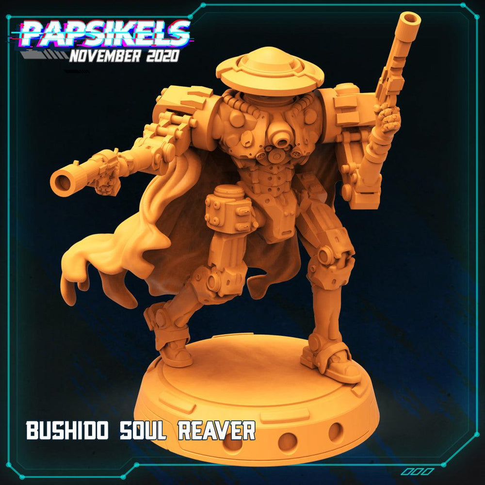 3D Printed Papsikels Cyberpunk Sci-Fi - Bushido Soul Reaver Lancer - 28mm 32mm (Online Only)