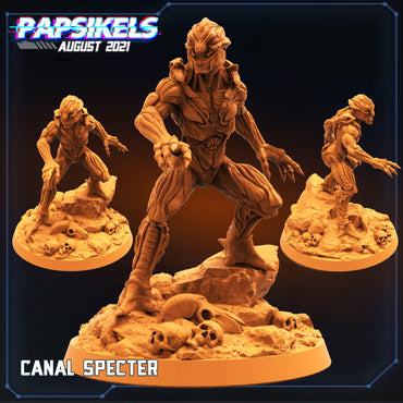 3D Printed Papsikels Cyberpunk Sci-Fi Canal Specter - 28mm 32mm (Online Only)